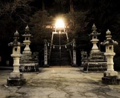 スピリチュアル 夜 神社